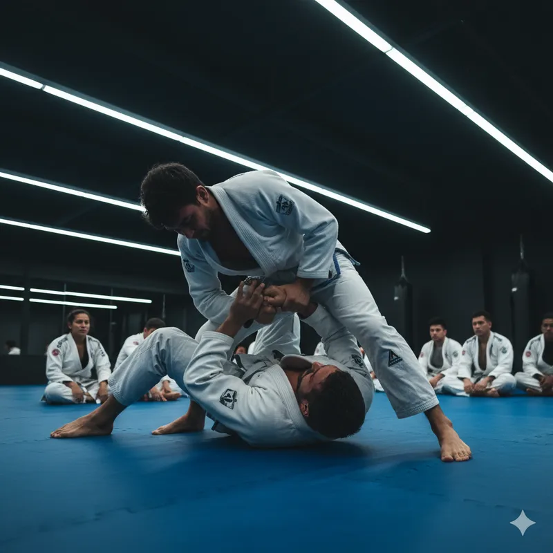 Aula de boxe em sessão no ginásio