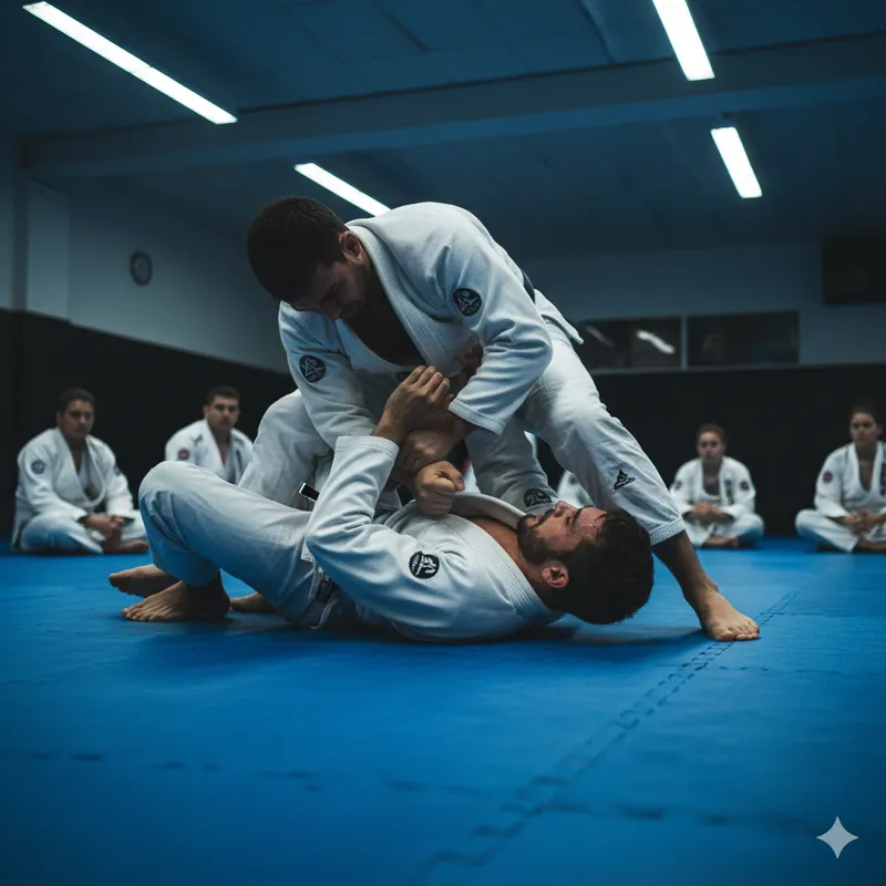 Sessão de treino pessoal com treinador